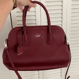Kate Spade maroon leather purse